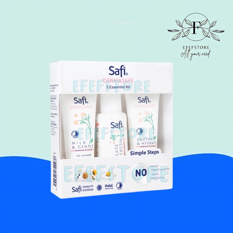 Safi Dermasafe 3 Essential Kit Perawatan Kulit Sensitif