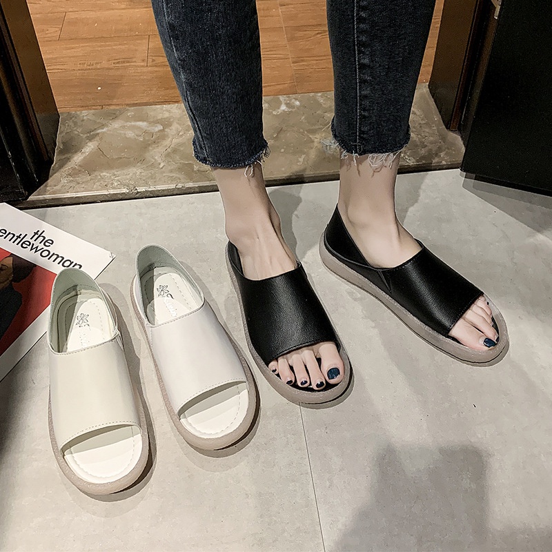 TBIG [COD] Sandal Sepatu Wanita LOURVY Import Korea Style Santai Wanita Remaja