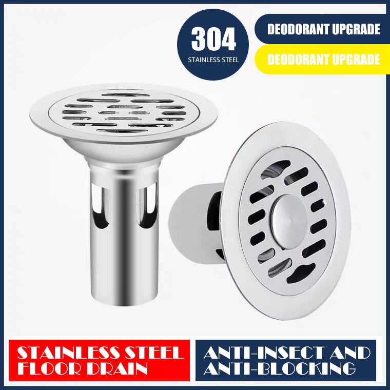 Filter Saluran Pembuangan Air Bahan Stainless Steel Anti Sumbat Untuk Kamar Mandi