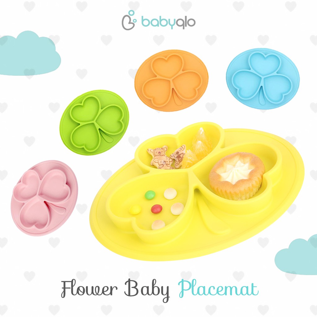 Babyqlo Placemat Flower / Tempat Makan Anak Flower (Pl8005)