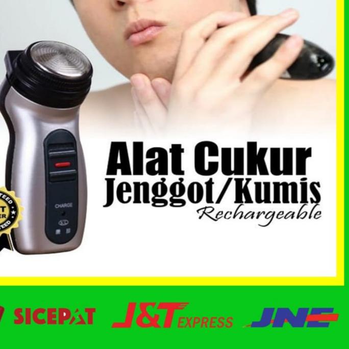 ☉ Alat Cukur Jenggot Elektrik Cukuran Kumis Rambut Portable Potong Pangkas Jenggot Kumis Alat Cukur 
