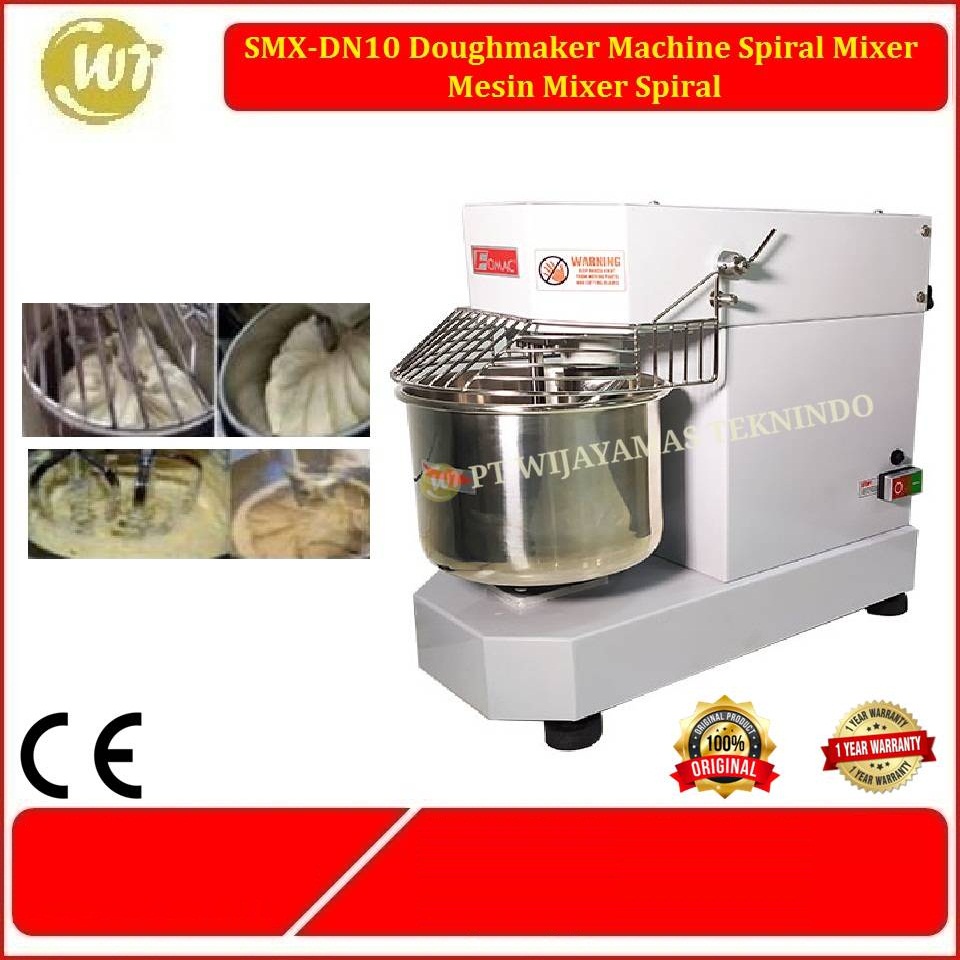 SMX-DN10 Doughmaker Machine Spiral Mixer – Mesin Mixer Spiral