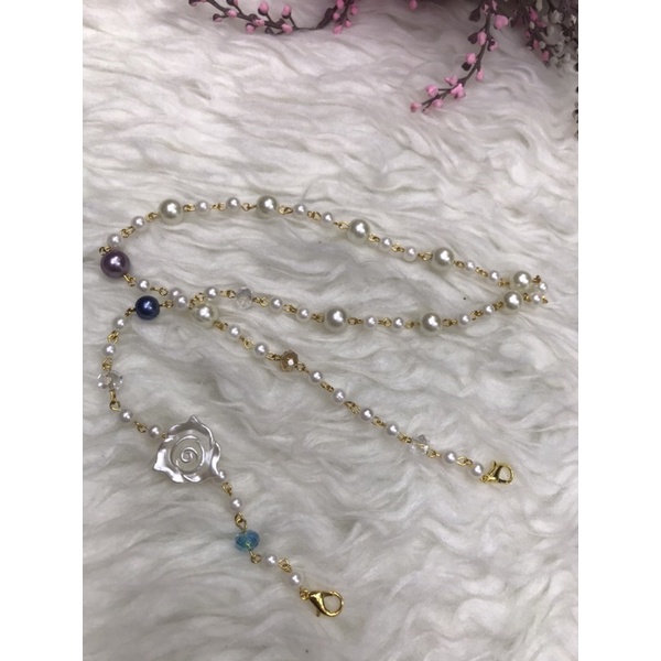 Strap masker/kalung masker mutiara premium