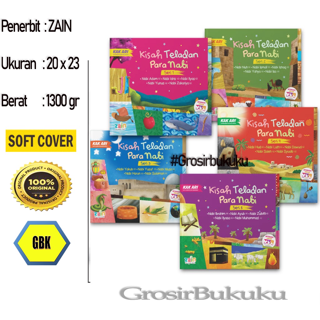 Kisah Teladan Para Nabi - 5 BUKU +BONUS DVD – Penerbit ZAIN