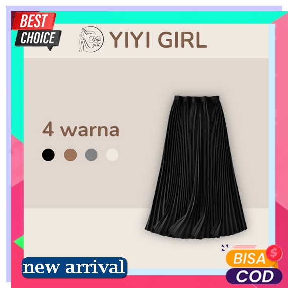 Rok Korean Style Youra Skirt By Elbalqis / Rok Panjang Wanita Fashion Muslim / Rok Polos Skirt Korea