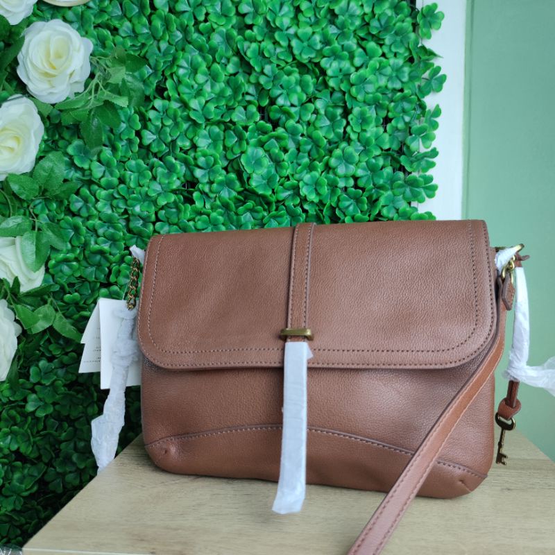 Tas wanita Edelyn crossbody medium brown