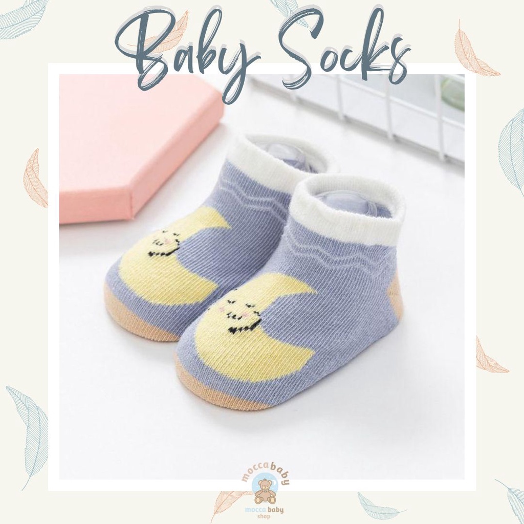 MBSS - Kaos Kaki Bayi Anak Laki Laki Perempuan Import Berkualitas newborn - 12 Bulan / COBY