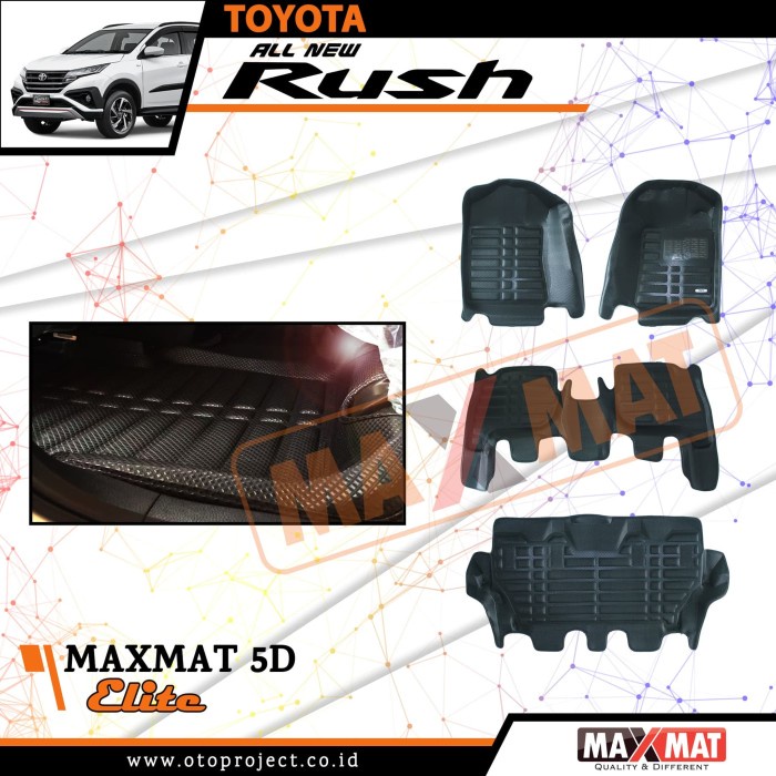 KARPET MOBIL MAXMAT 5D ALL NEW RUSH ELITE,.