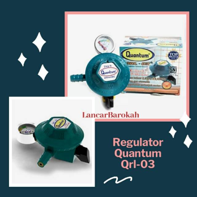 Quantum Qrl 03 / QRL 04 regulator kompor gas Lpg original quantum regulator gas meter