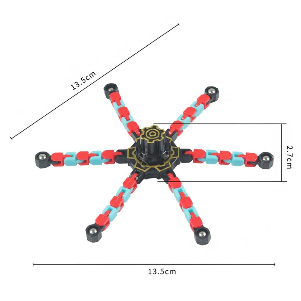 Timekey J8S1 Fidget Spinner Gyro Mekanik Berubah Bentuk Untuk Mengatasi Stres