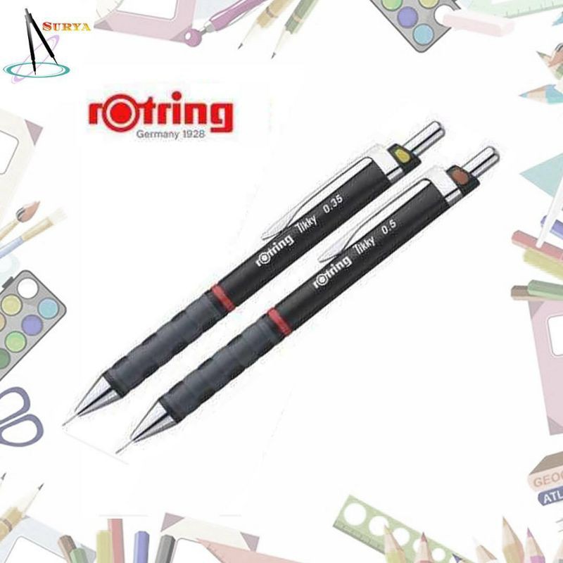 Pensil Mekanik Rotring 0,35 dan 0,5 plus Isinya