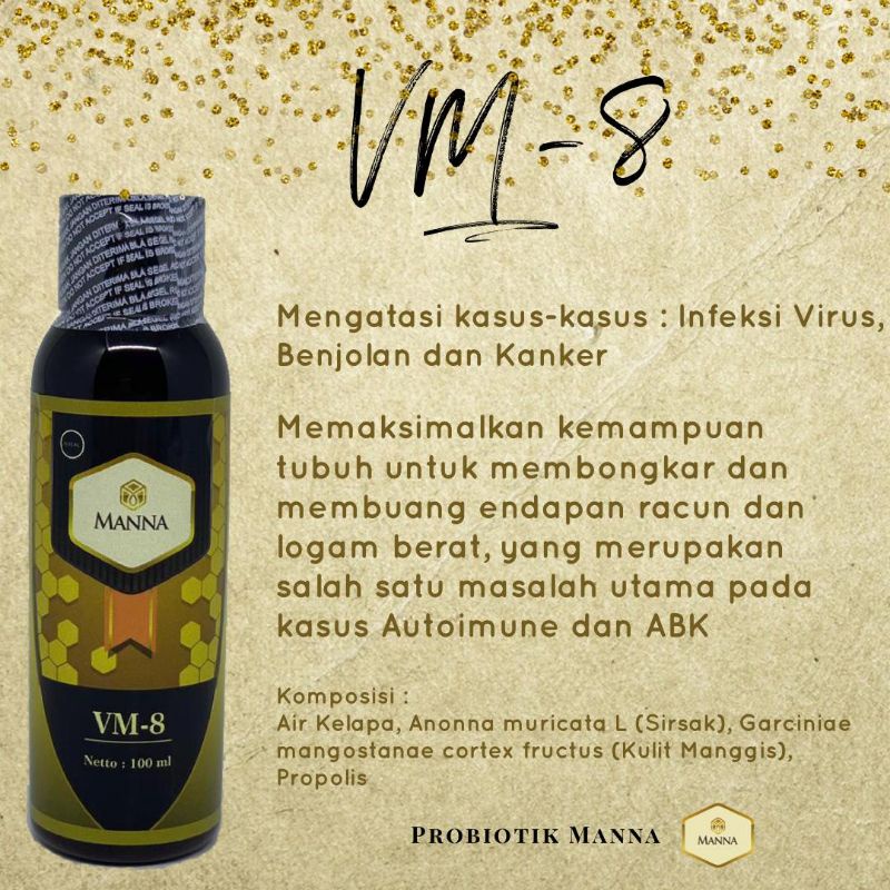 PROBIOTIK MANNA VM-8 ukuran 100ml
