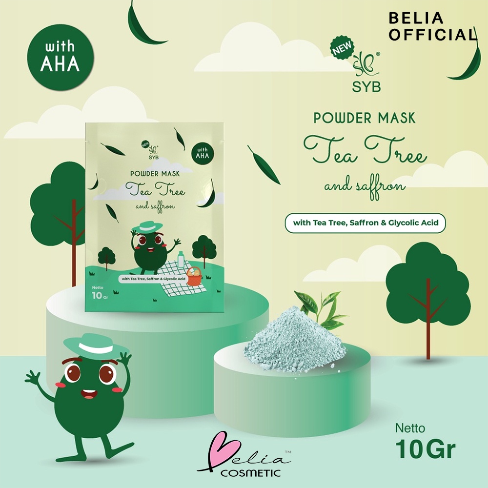 ❤BELIA❤ SYB Powder Mask 10g Sachet | Powder Mask | Masker Wajah | Masker Bubuk | Face Mask