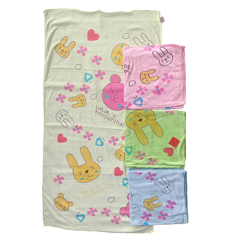 HANDUK BAYI ANAK DRAGONFLY MURAH UKURAN 55X100CM / KAIN MICROFIBER LEMBUT HALUS