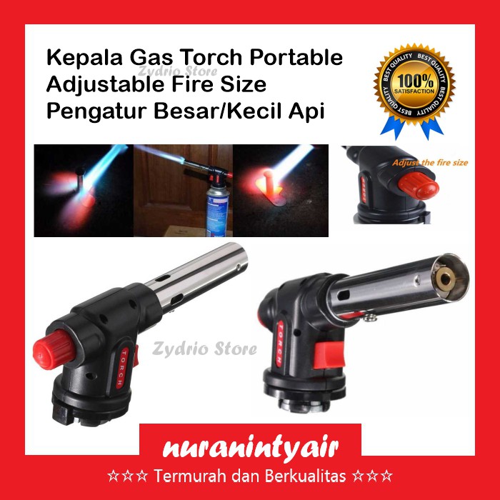 Gas Torch Portable / Kepala Korek Instant Las Tembak Butane / Flame Gun Gas Portable