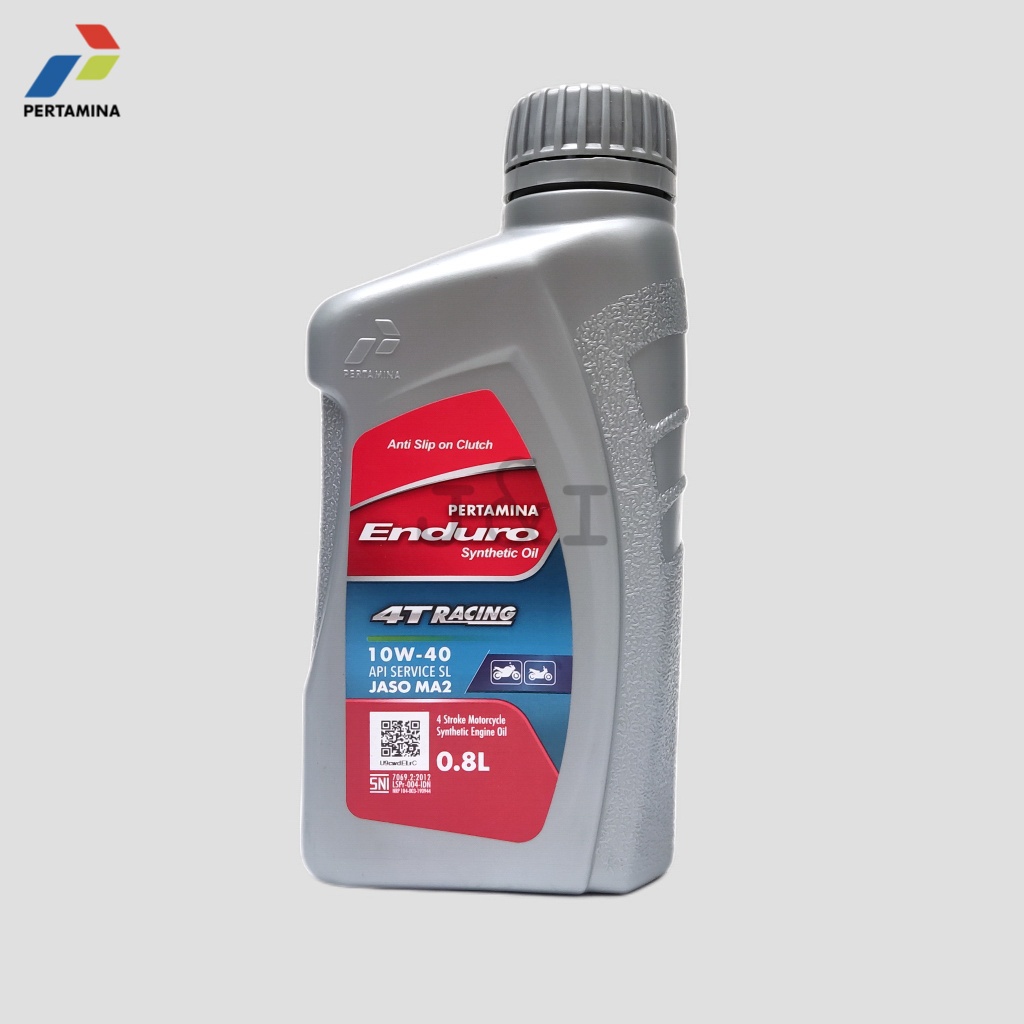 Oli Pertamina Enduro 4T Racing 10W-40 API SL JASO MA2 0.8 Liter