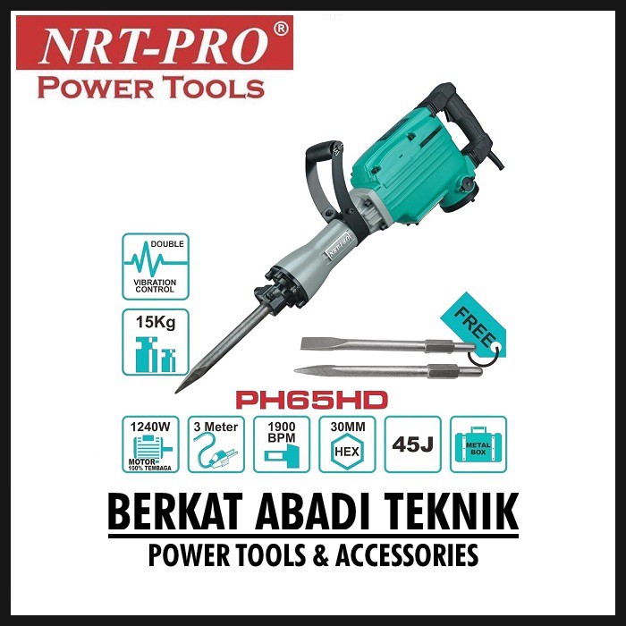 Jual NRT-PRO PH65 HD Bor Bobok Jack Hammer Drill Beton Tembok Impact