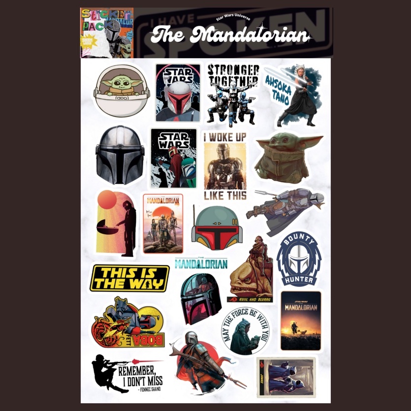 

Star Wars || The Mandalorian Sticker Sheet