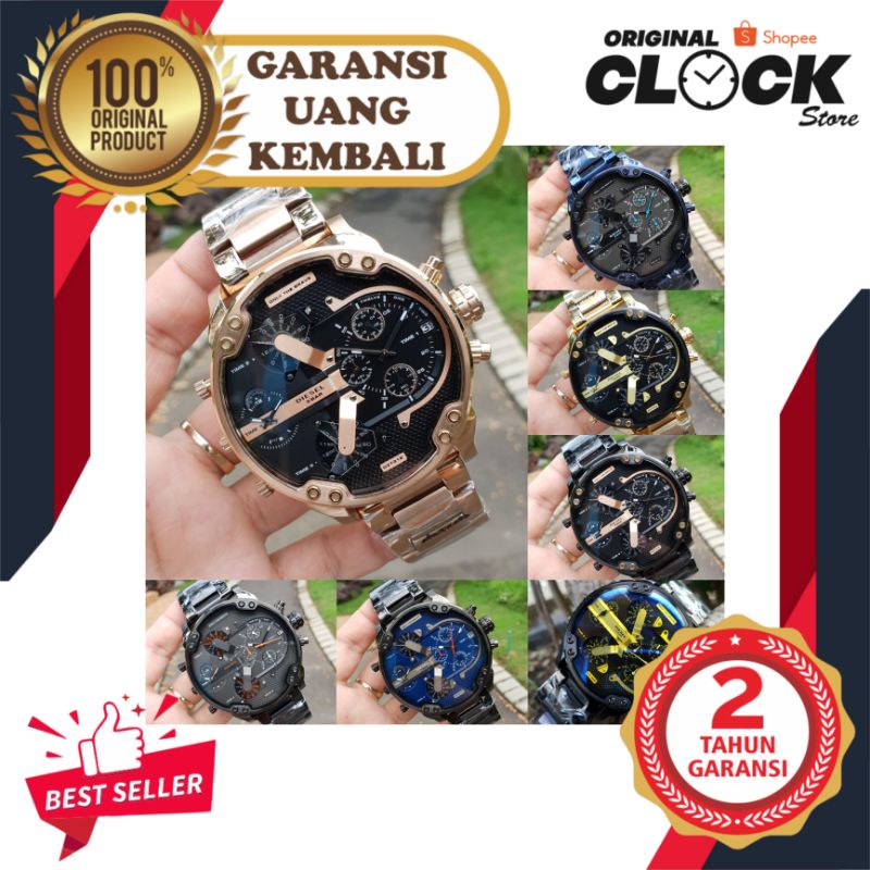 JAM TANGAN PRIA WANITA | RANTAI | KULIT | KARET | MURAH | pria diesel godzila 4time original stainle
