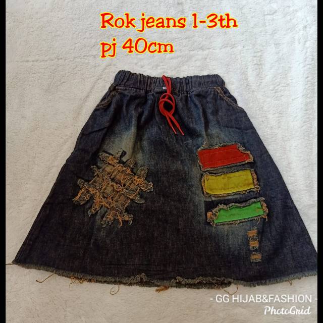 Rok jeans import bangkok anak