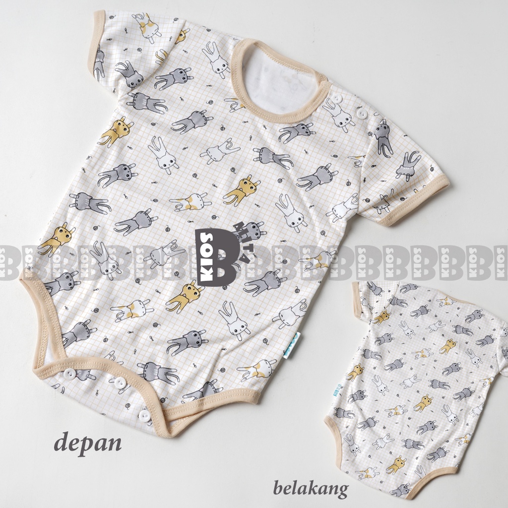 JUMPER BAYI MOTIF / JUMPER KATUN JUMPSUIT NEWBORN 0 - 12 BULAN-3