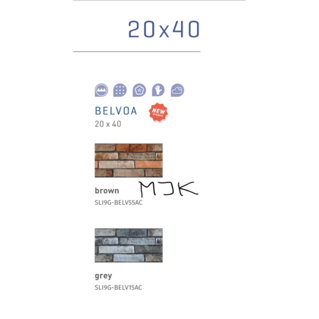 Keramik dinding model batu alam 20x40 Merk Mulia Accura Keramik dinding model batu alam 20x40 Merk Mulia Accura