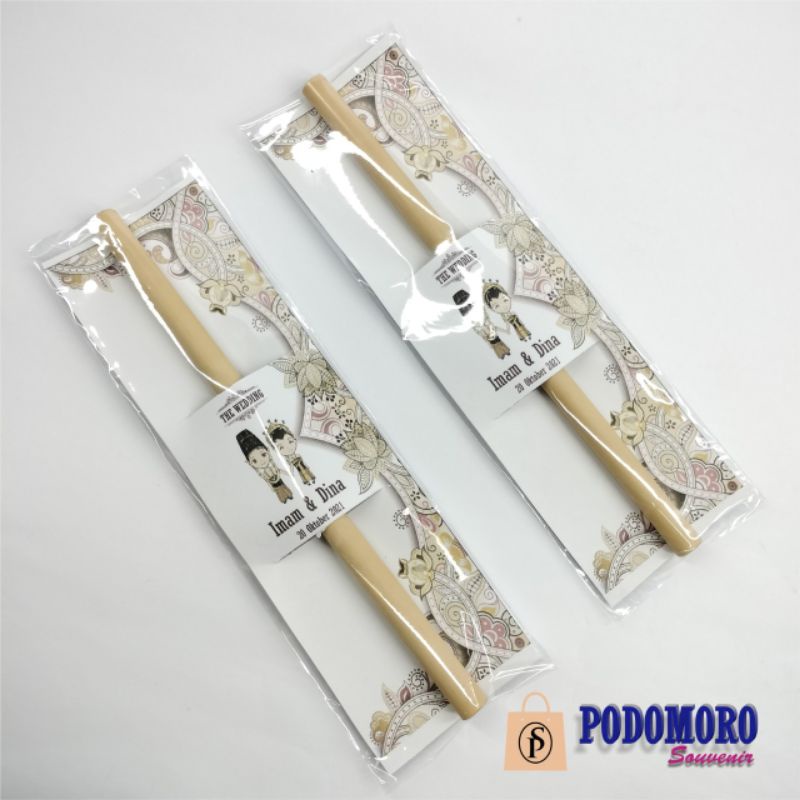 souvenir pernikahan sedotan bambu rustik unik murah souvenir