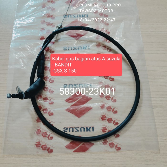 KABEL GAS ATAS SUZUKI GSX S 150 kode 58300-23K01