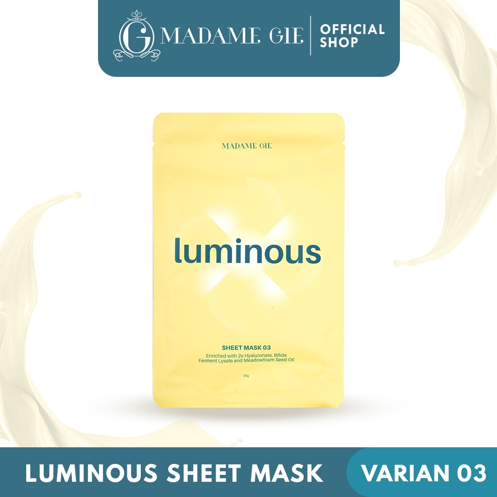 ⭐️ Beauty Expert ⭐️ Madame Gie Luminous Sheet Mask - Skincare Masker