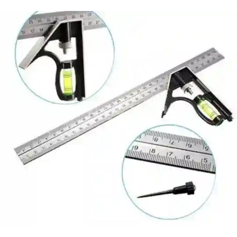 

penggaris siku mistar multifungsi stainless steel