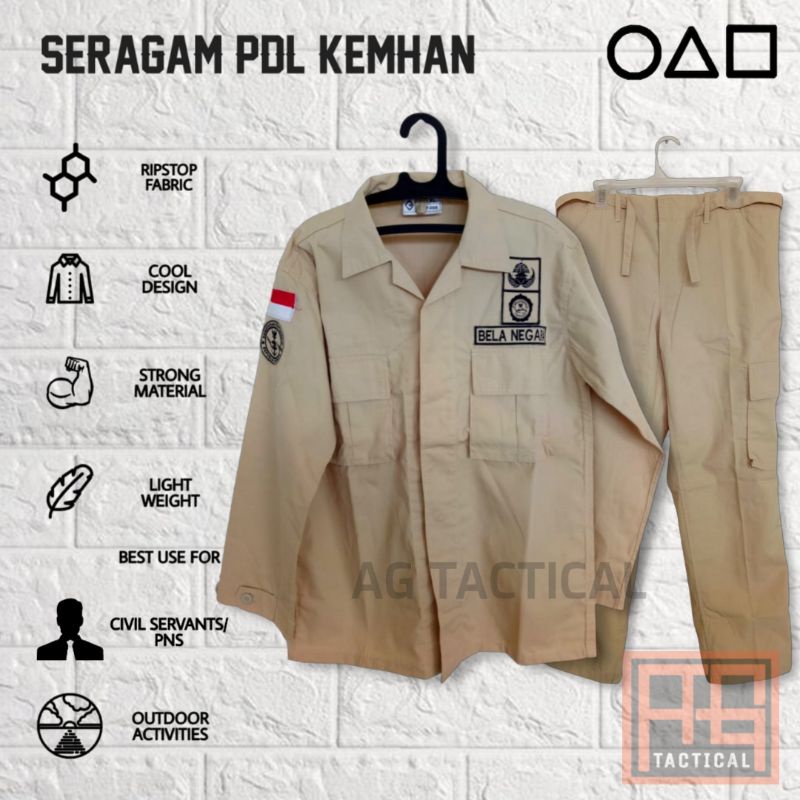 Seragam PDL KEMHAN Kemenhan PNS Kementrian Pertahanan Bela Negara