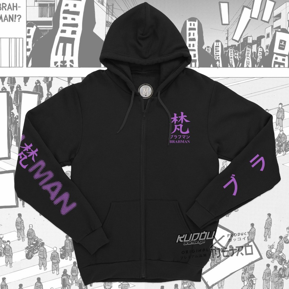 Jaket Brahman Gang Black  Kawaragi Senju  Anime Manga Tokyo Revengers Premium Cotton Fleece