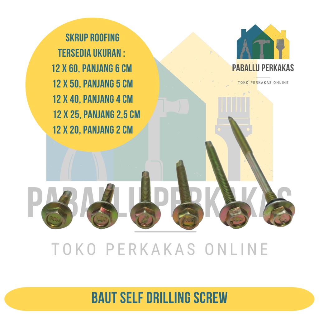 Jual Baut Spandek Sds Baut Self Drilling Screw X X X