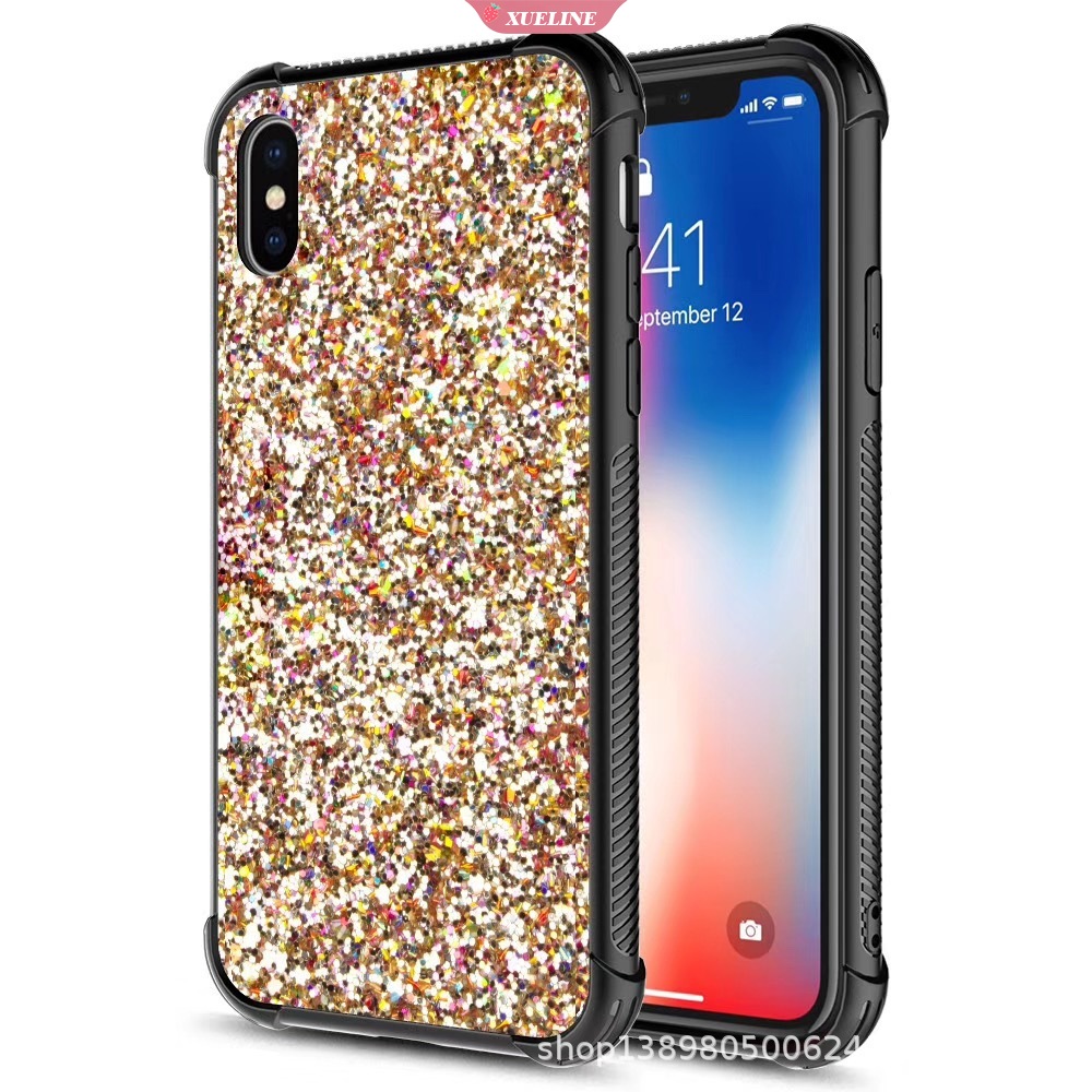 Iphone 7 Plus ​8 Plus 6 Plus 6S Plus XR ​X Xs Max Phone Case Glitter Phone Case Shockproof Protective Cover Soft Silicone Case Shell Xueling