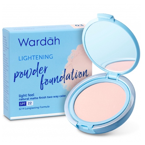 WARDAH Lightening Powder Foundation Light Feel 12g | Refill Two Way Cake TWC