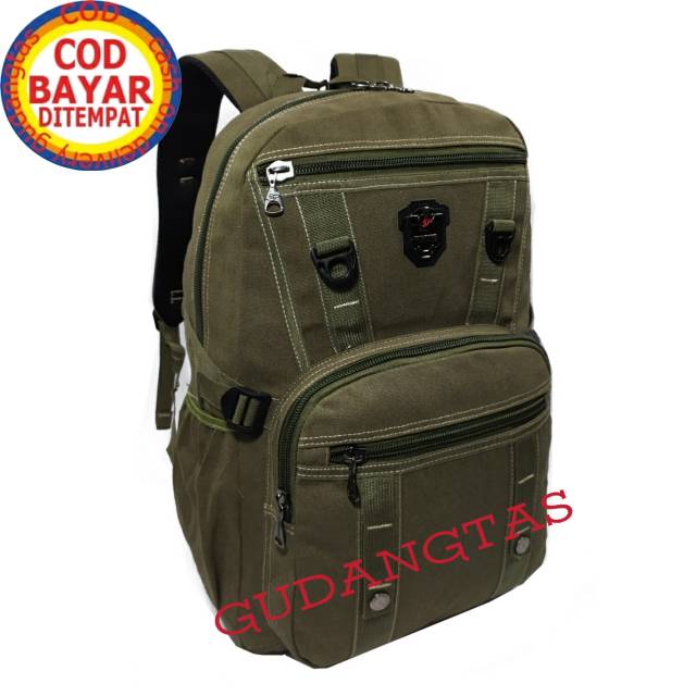 Tas ransel KANVAS FORTUNE sekolah backpack 20500152