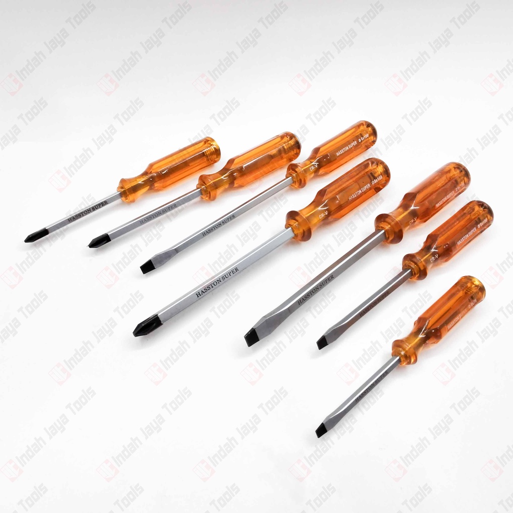 HASSTON 2604-001 Obeng Tembus Set 7 Pcs Ketok Gedor Screwdriver