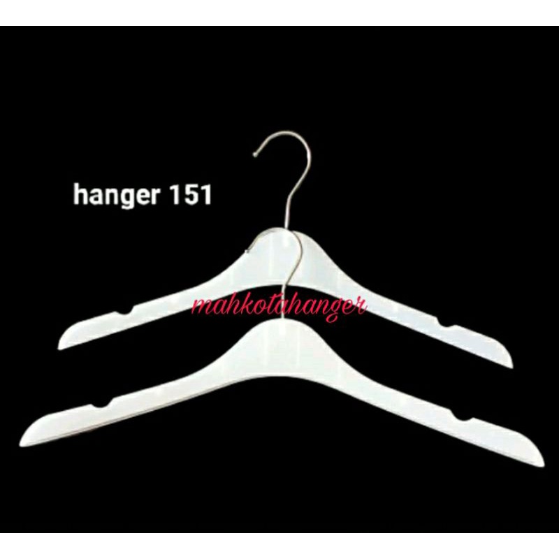 Hanger/gantungan baju dewasa kode151 putih/hitam