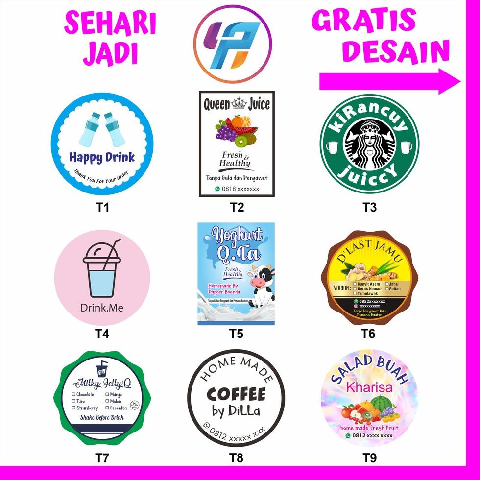 

[Terbatas! CETAK STIKER LABEL KEMASAN A3 Transparan + CUTTING (KOTAK, BULAT, OVAL, CUSTOM) .,,.,.,