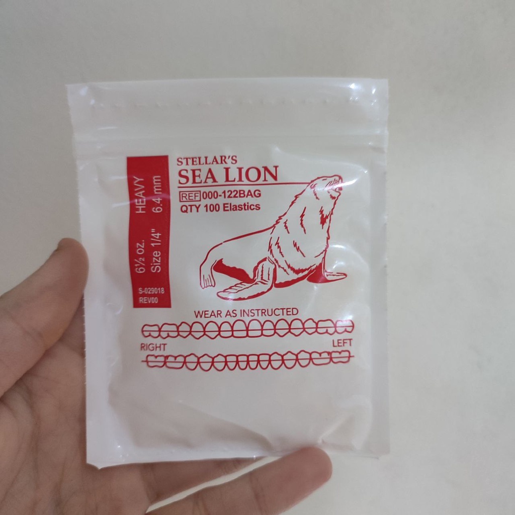 Karet Elastic American Orthodontics Sea Lion Heavy Per kantong