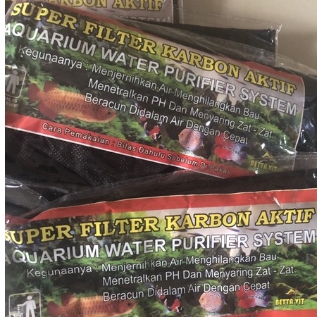 SUPER FILTER KARBON AKTIF AQUARIUM AQUASCAPE PENETRAL PH AIR AKUARIUM
