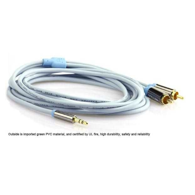 Vention Kabel 3.5mm Male ke 2 RCA Male HiFi Adapter Cable Konverter PC Komputer Laptop Murah