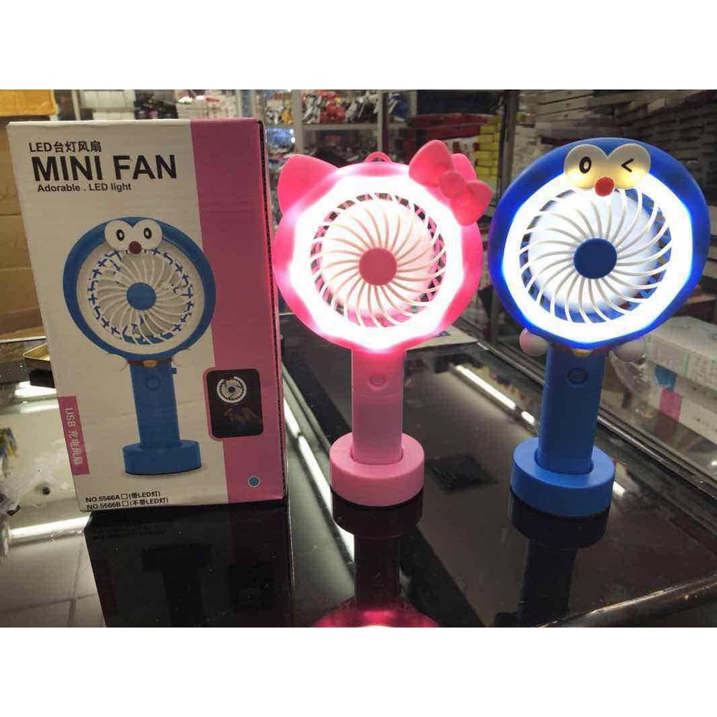 Kipas mini Led / Kipas mini karakter recharger / mini fan karakter