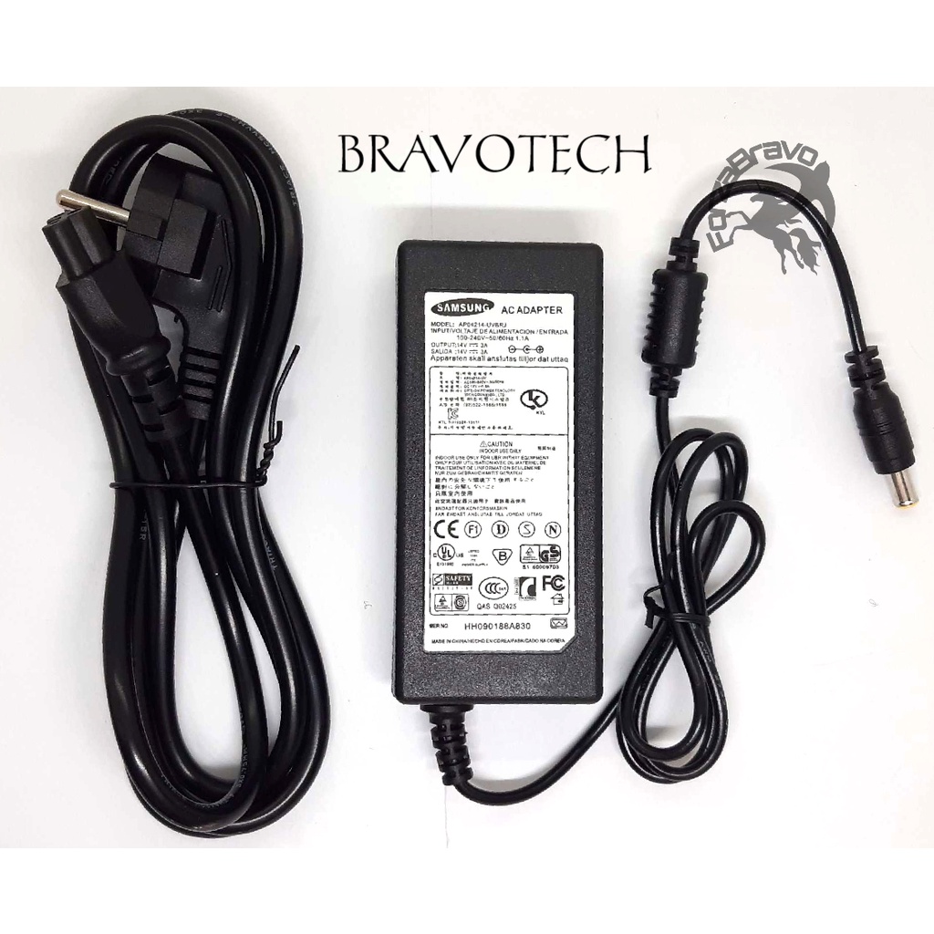 14V 3A Adaptor LCD LED Monitor Samsung S22F350FH S22F352FH S24F350FH