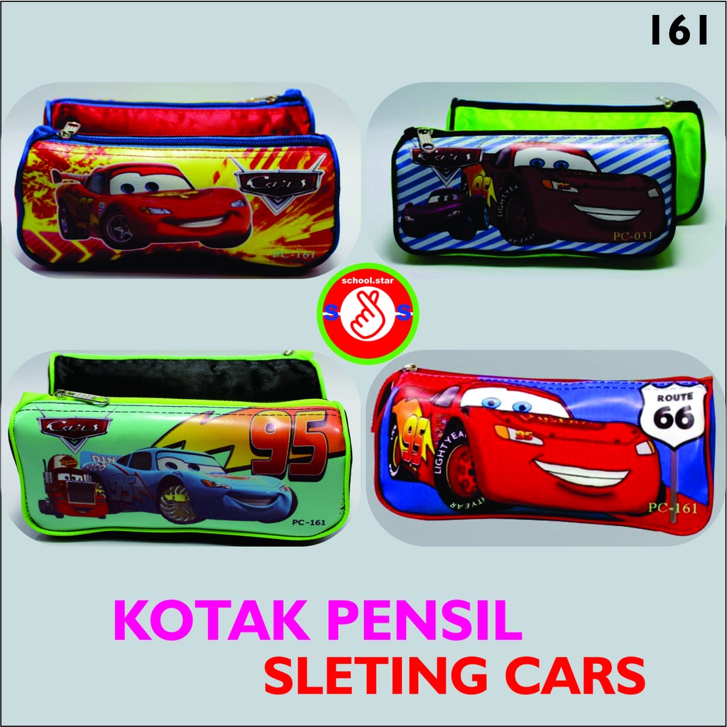 

Kotak pensil Sleting Gambar CARS 161 #Depan gambar karakter #belakang polos