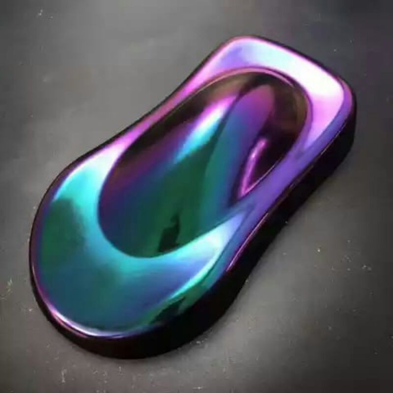 cat bunglon 3 warna blue violet green