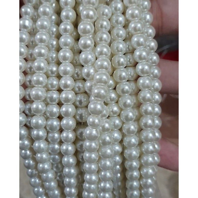 Mote Mutiara 10mm Putih-Mote Mutiara 107gram