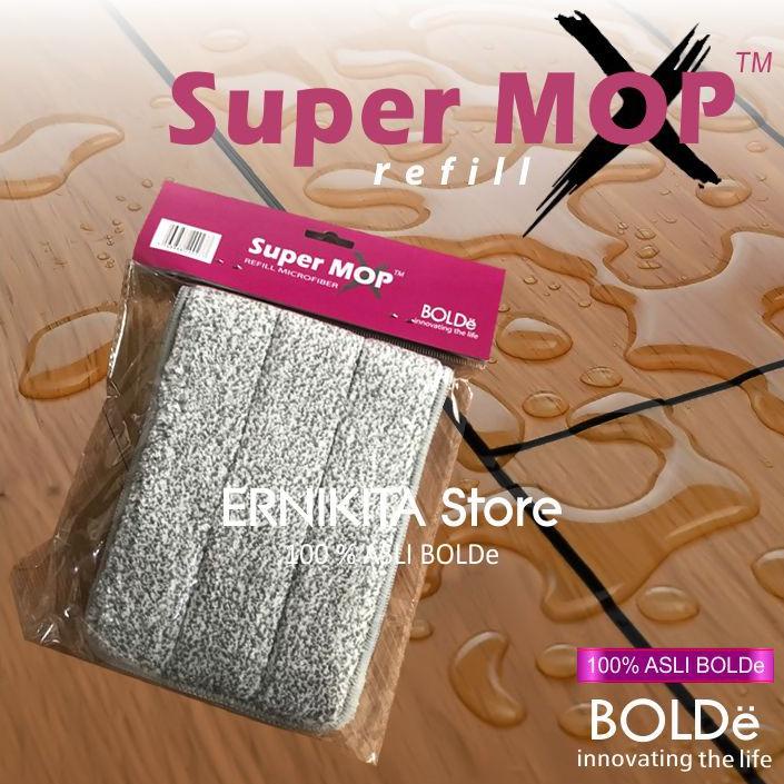 BOLDE KAIN PEL SUPERMOP X - REFILL KAIN PEL MICROFIBER ALAT PEL MODEL FLAT MOP TERLARISS...,,,,,
