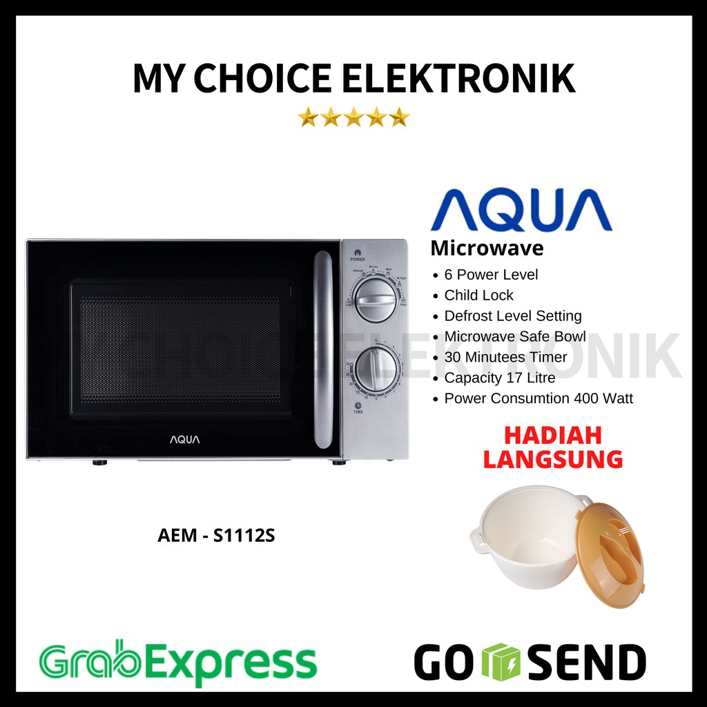 Aqua Microwave AEM-S112S (400W)/AEM-S1112S