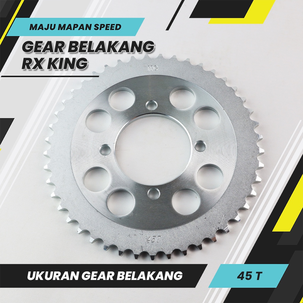 Gear Belakang Rx King 45T 428 Type SSS / gir belakang rx King New Fizr Vega R New Jupiter Z New MX